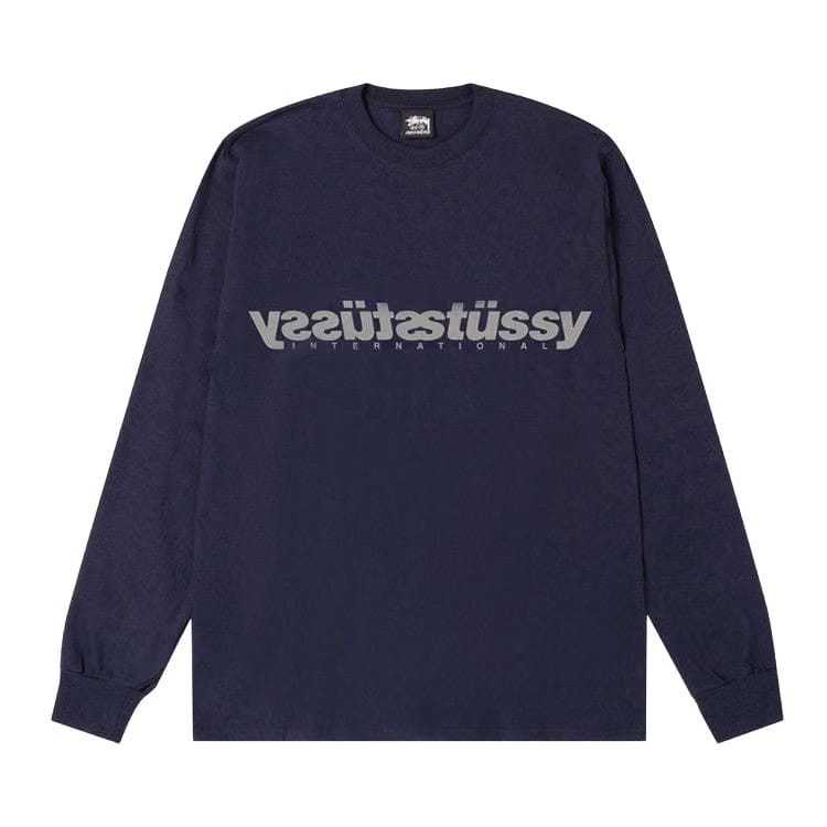 Stussy Mirror Long-Sleeve T-Shirt Navy