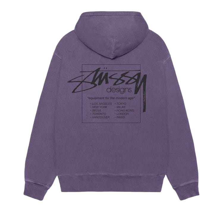 Stussy Modern Age Hoodie Pigment Dyed Grape