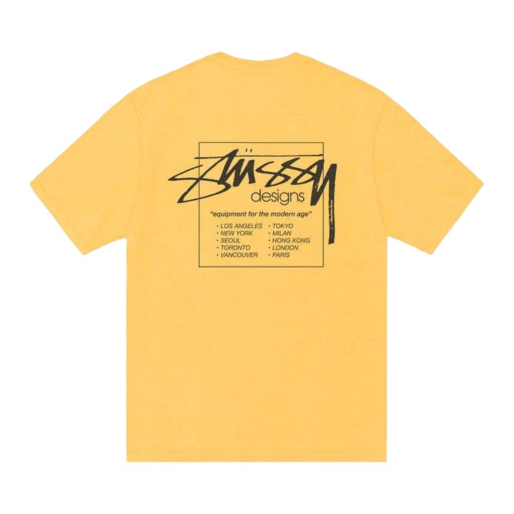 Stussy Modern Age T-Shirt Pigment Dyed Yellow