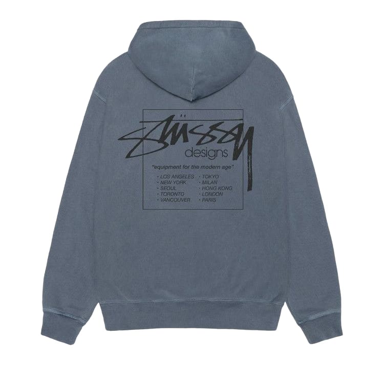 Stussy Modern Age Zip Hoodie Pigment Dyed Navy