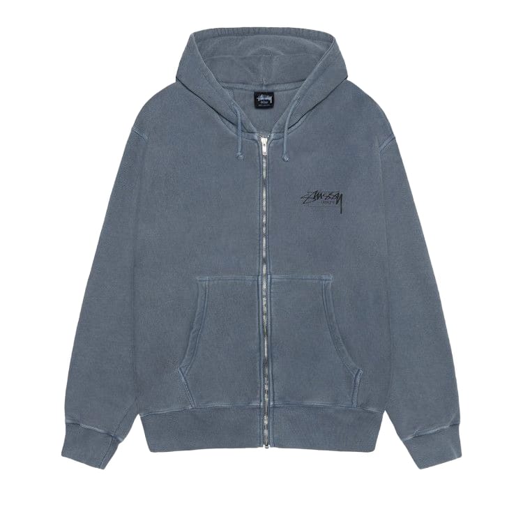 Stussy Modern Age Zip Hoodie Pigment Dyed Navy