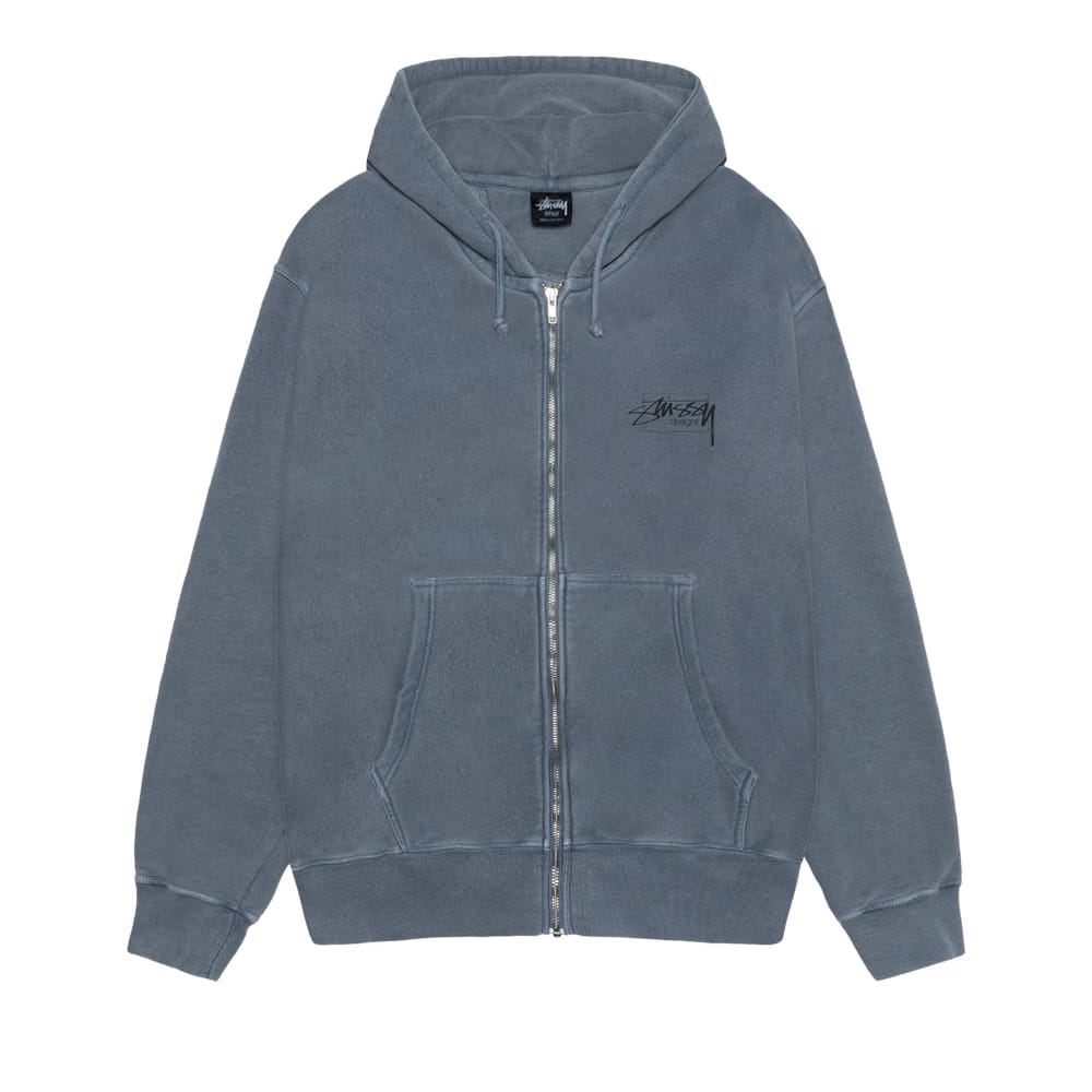 Stussy Modern Age Zip Hoodie Pigment Dyed Navy