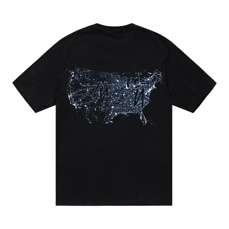 Stussy Night Lights T-Shirt Black