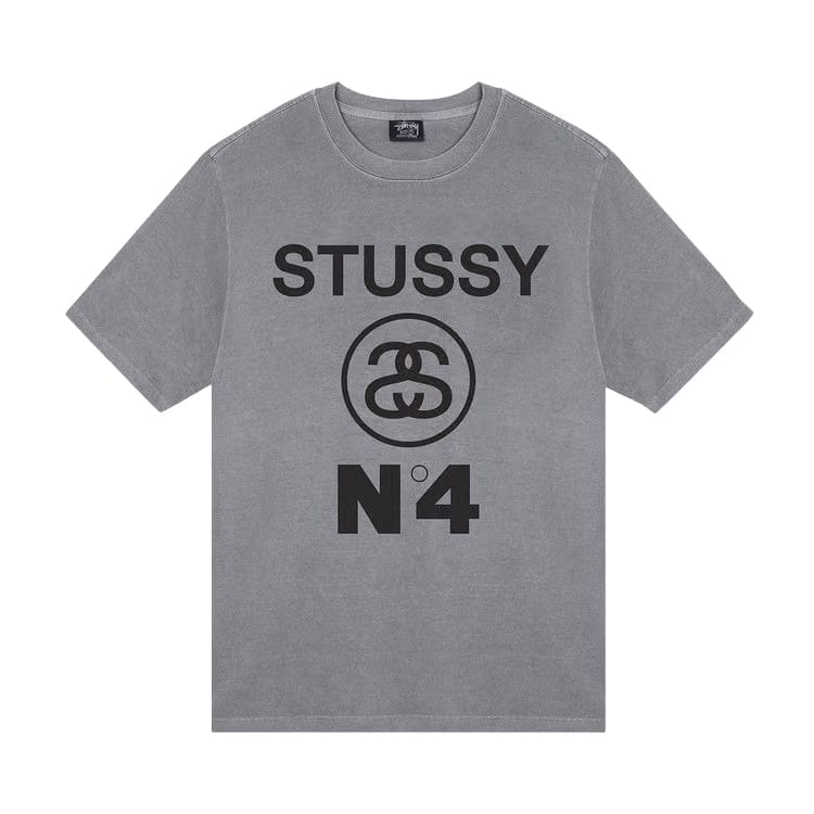 Stussy No.4 Pigment Dyed T-Shirt Grey