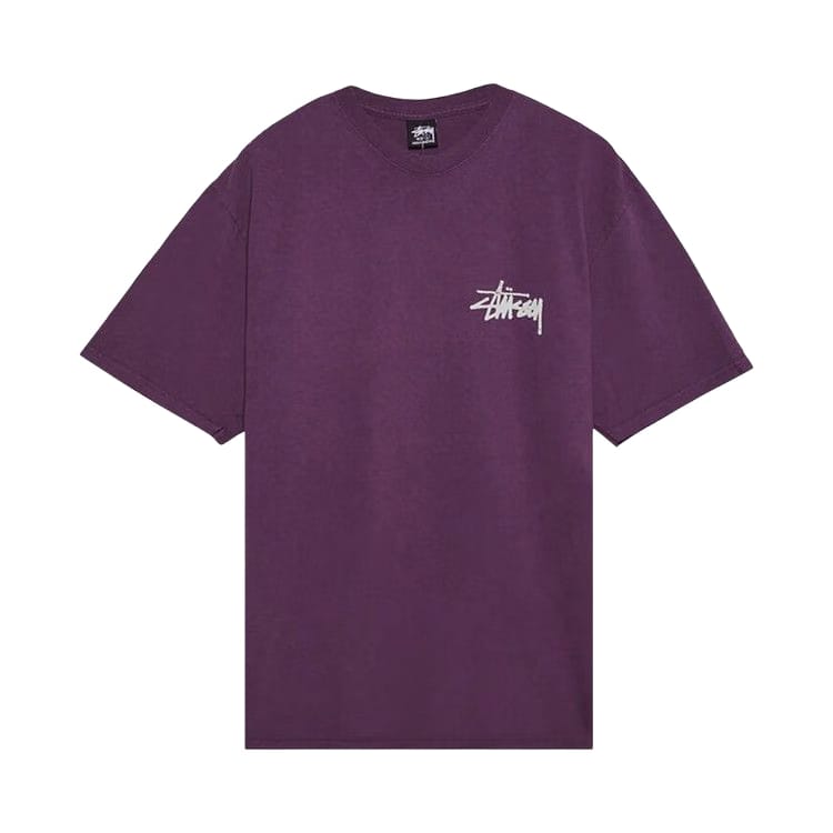 Stussy Old Phone Pigment Dyed T-Shirt Purple