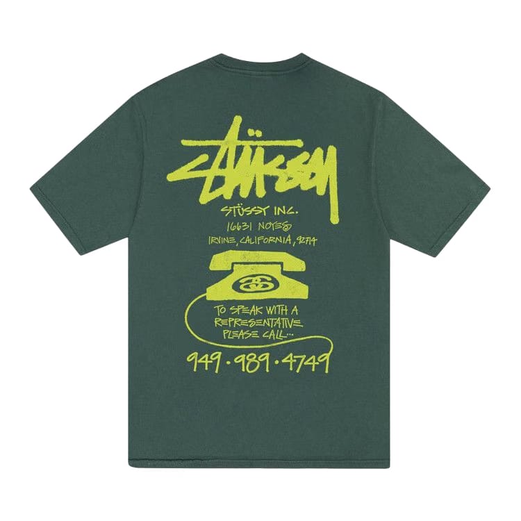Stussy Old Phone T-Shirt Forest Green