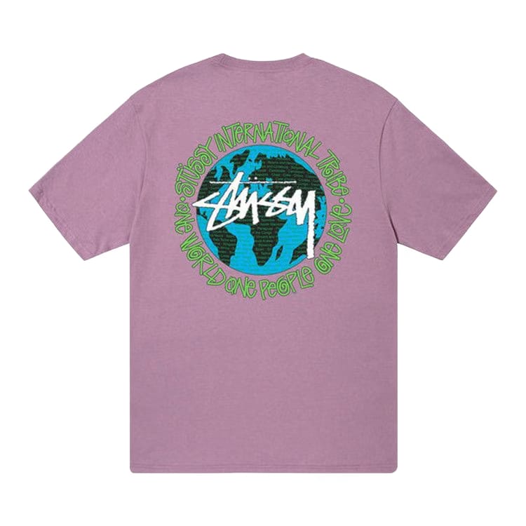 Stussy One World T-Shirt Orchid