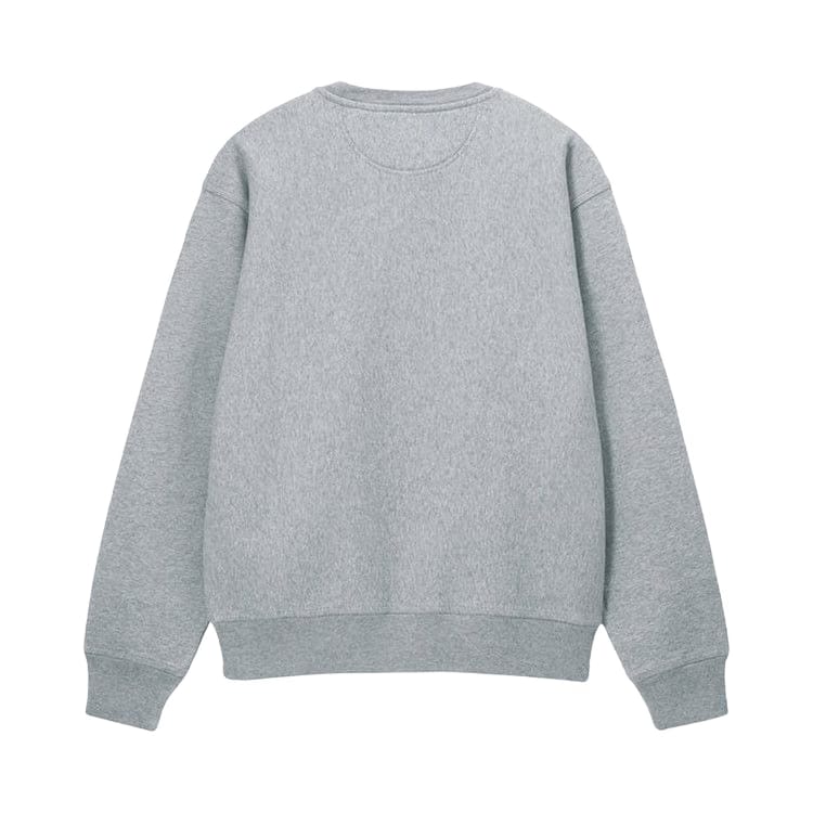 Stussy Overdyed Stock Logo Crew Grey Heather