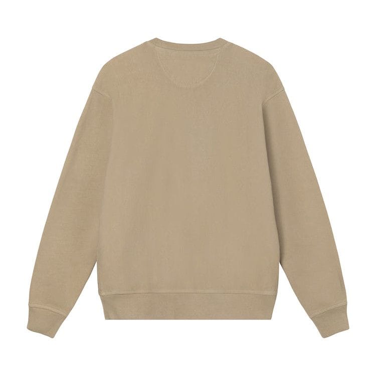 Stussy Overdyed Stock Logo Crew Khaki