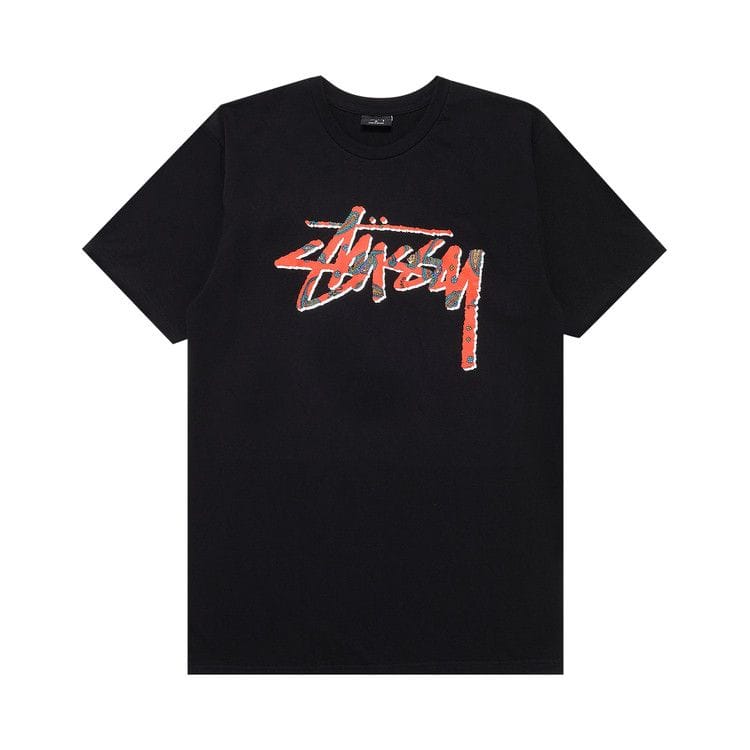 Stussy Paisley Stock T-Shirt Black