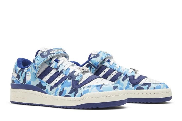 Bape x Forum Low 84 30Th Anniversary Blue Camo