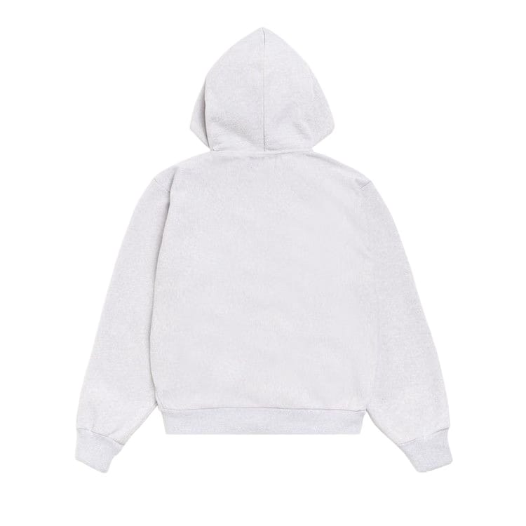 Stussy Patch Zip Knit Hoodie Ash Heather