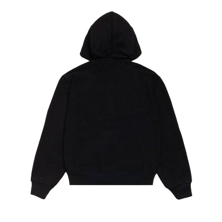 Stussy Patch Zip Knit Hoodie Black