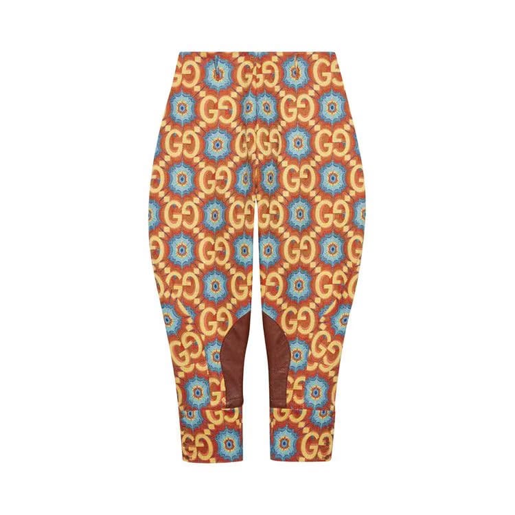 Gucci GG Kaleidoscope Equestrian Inspired Pant Orange/Yellow