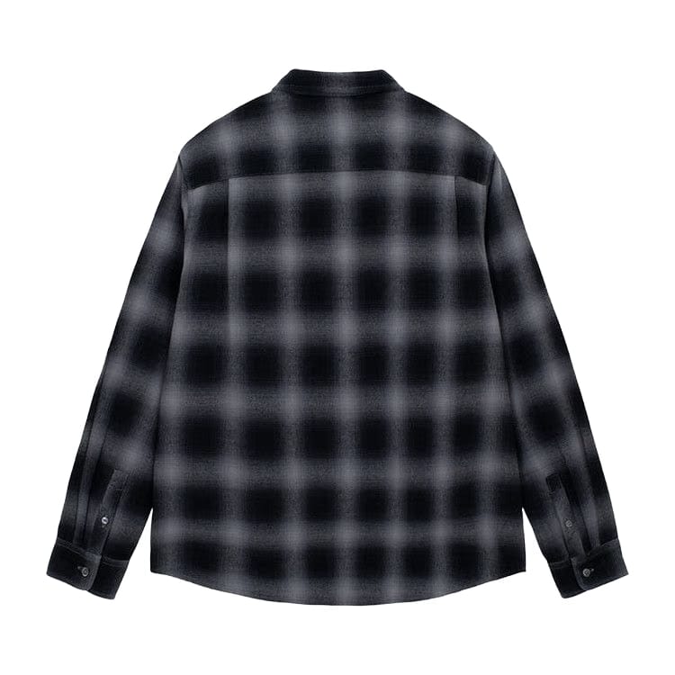 Stussy Pete Plaid Shirt Charcoal