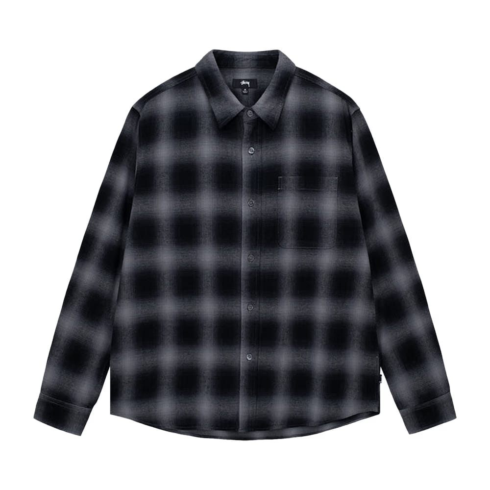 Stussy Pete Plaid Shirt Charcoal