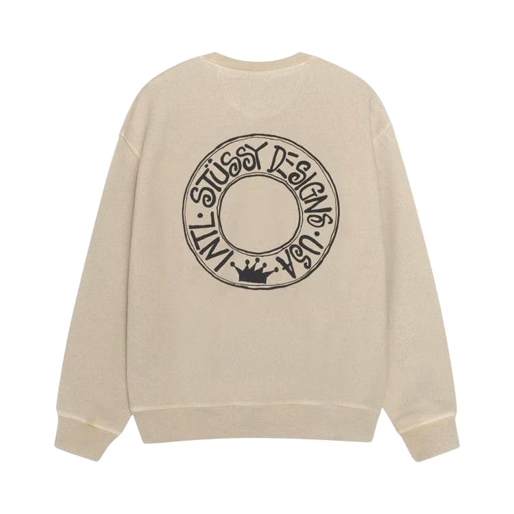 Stussy Pigment Dyed Buana Crew Khaki