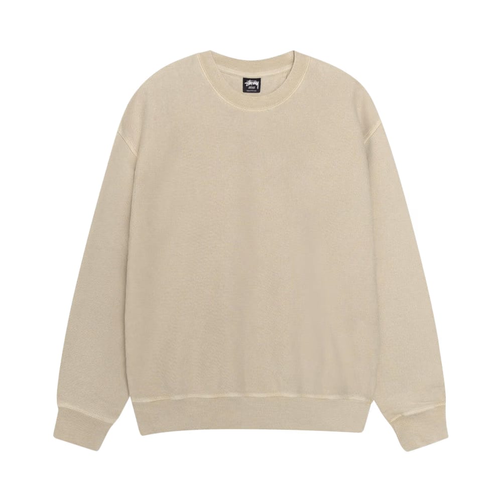 Stussy Pigment Dyed Buana Crew Khaki