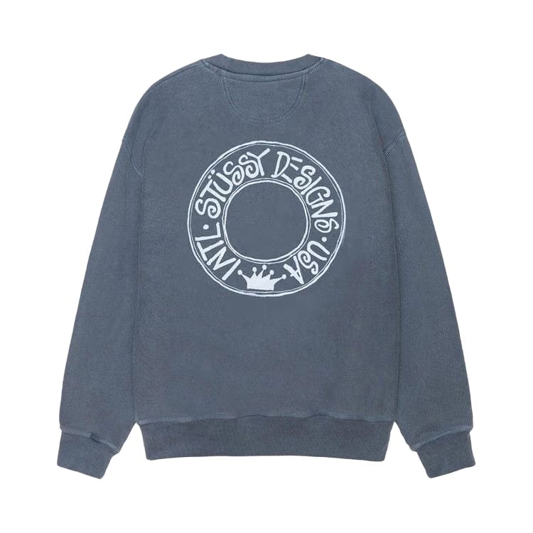 Stussy Pigment Dyed Buana Crew Navy