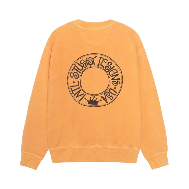Stussy Pigment Dyed Buana Crew Orange