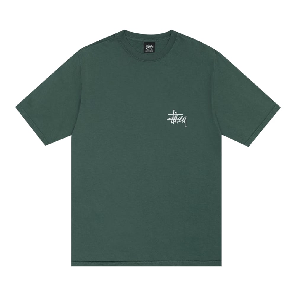 Stussy Pigment Dyed Built Tough T-Shirt Forest