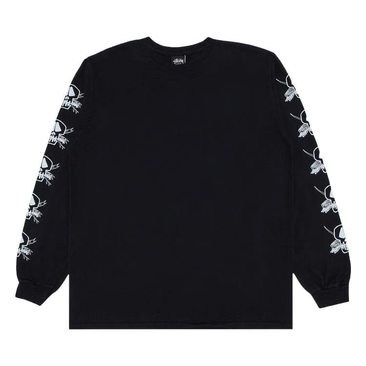 Stussy Pigment Dyed Foils Long-Sleeve T-Shirt Black