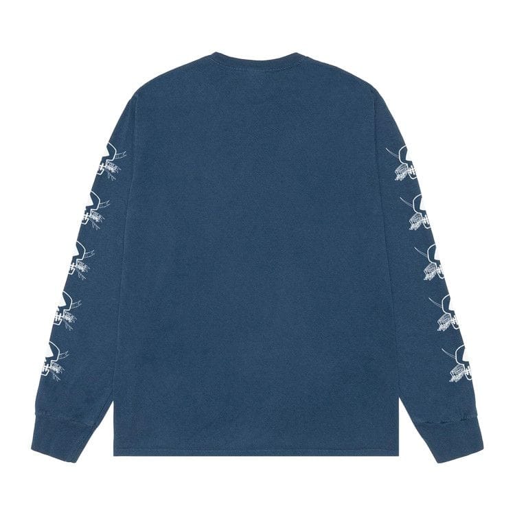 Stussy Pigment Dyed Foils Long-Sleeve T-Shirt Navy