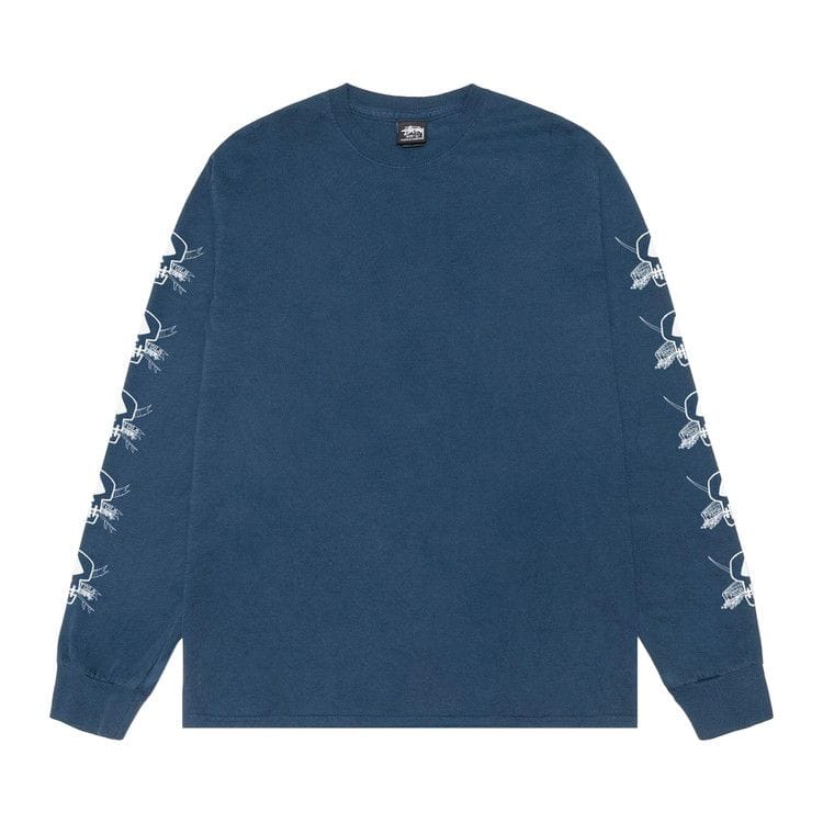 Stussy Pigment Dyed Foils Long-Sleeve T-Shirt Navy