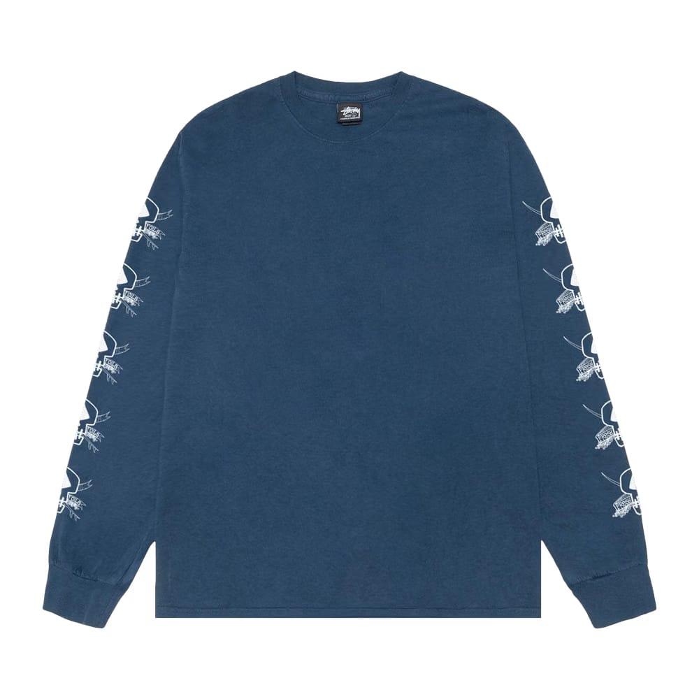 Stussy Pigment Dyed Foils Long-Sleeve T-Shirt Navy