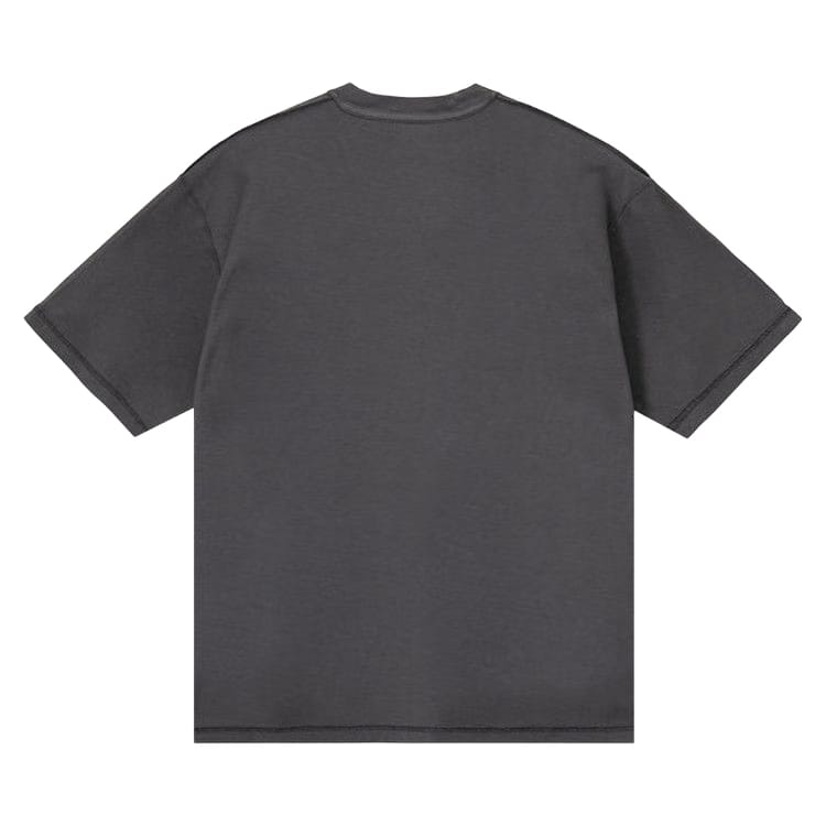 Stussy Pigment Dyed Inside Out Crew Faded Black