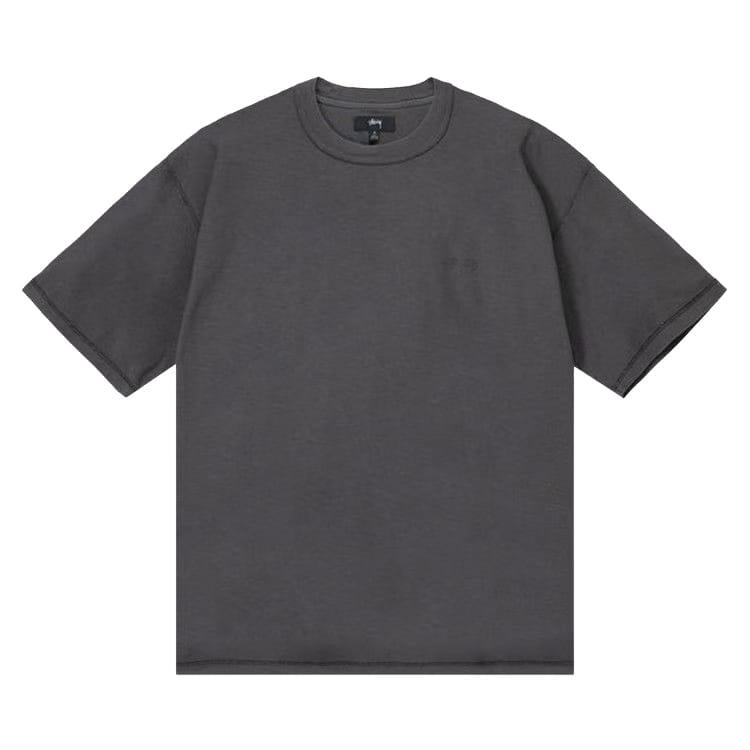 Stussy Pigment Dyed Inside Out Crew Faded Black