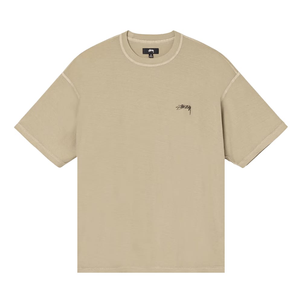 Stussy Pigment Dyed Inside Out Crew Olive