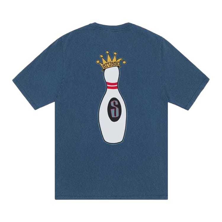 Stussy Pigment Dyed Kingpin T-Shirt Navy