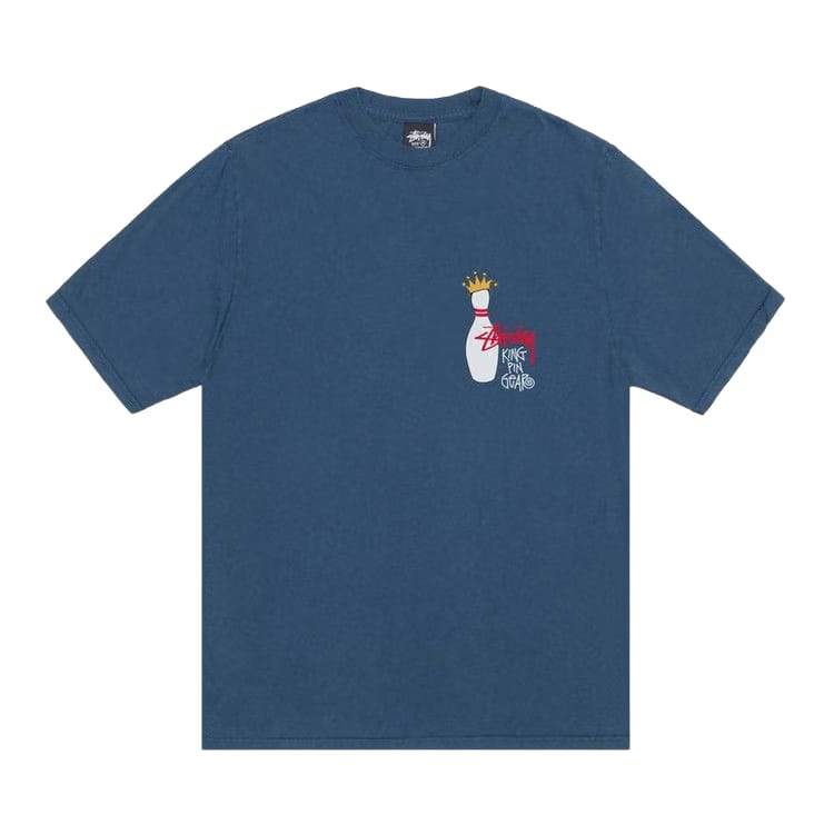 Stussy Pigment Dyed Kingpin T-Shirt Navy
