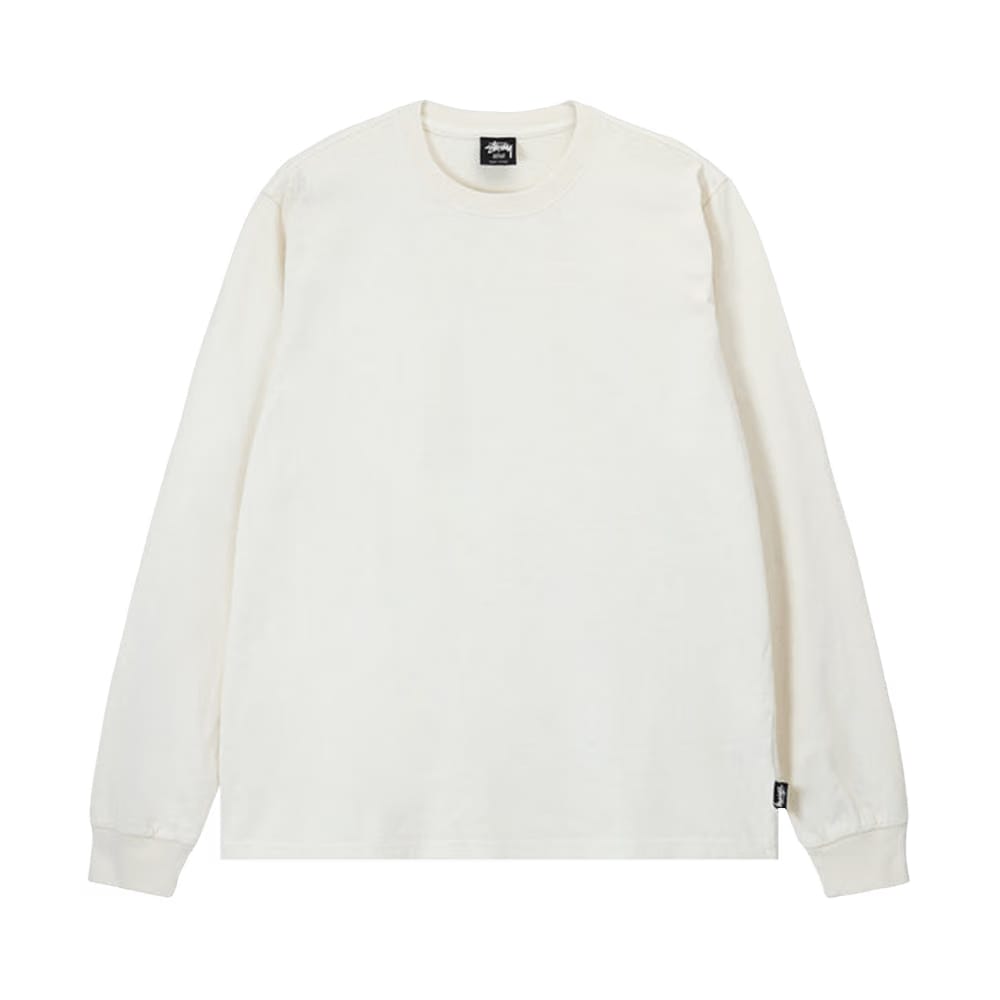 Stussy Pigment Dyed Long-Sleeve Crew Natural