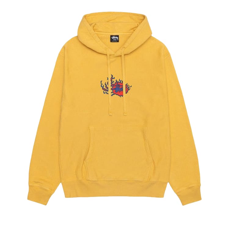 Stussy Pigment Dyed Mosaic Dragon Hoodie Honey