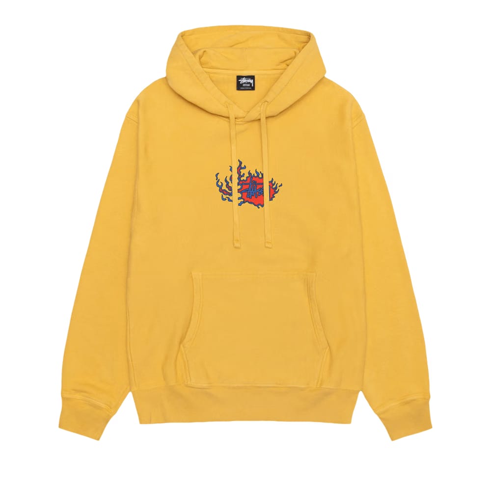 Stussy Pigment Dyed Mosaic Dragon Hoodie Honey
