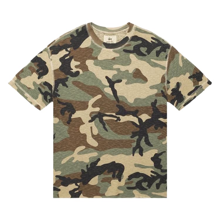 Stussy Pigment Dyed Shorts-Sleeve Thermal Camo