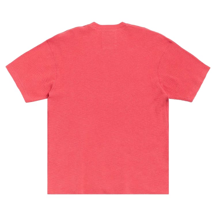 Stussy Pigment Dyed Shorts-Sleeve Thermal Washed Red