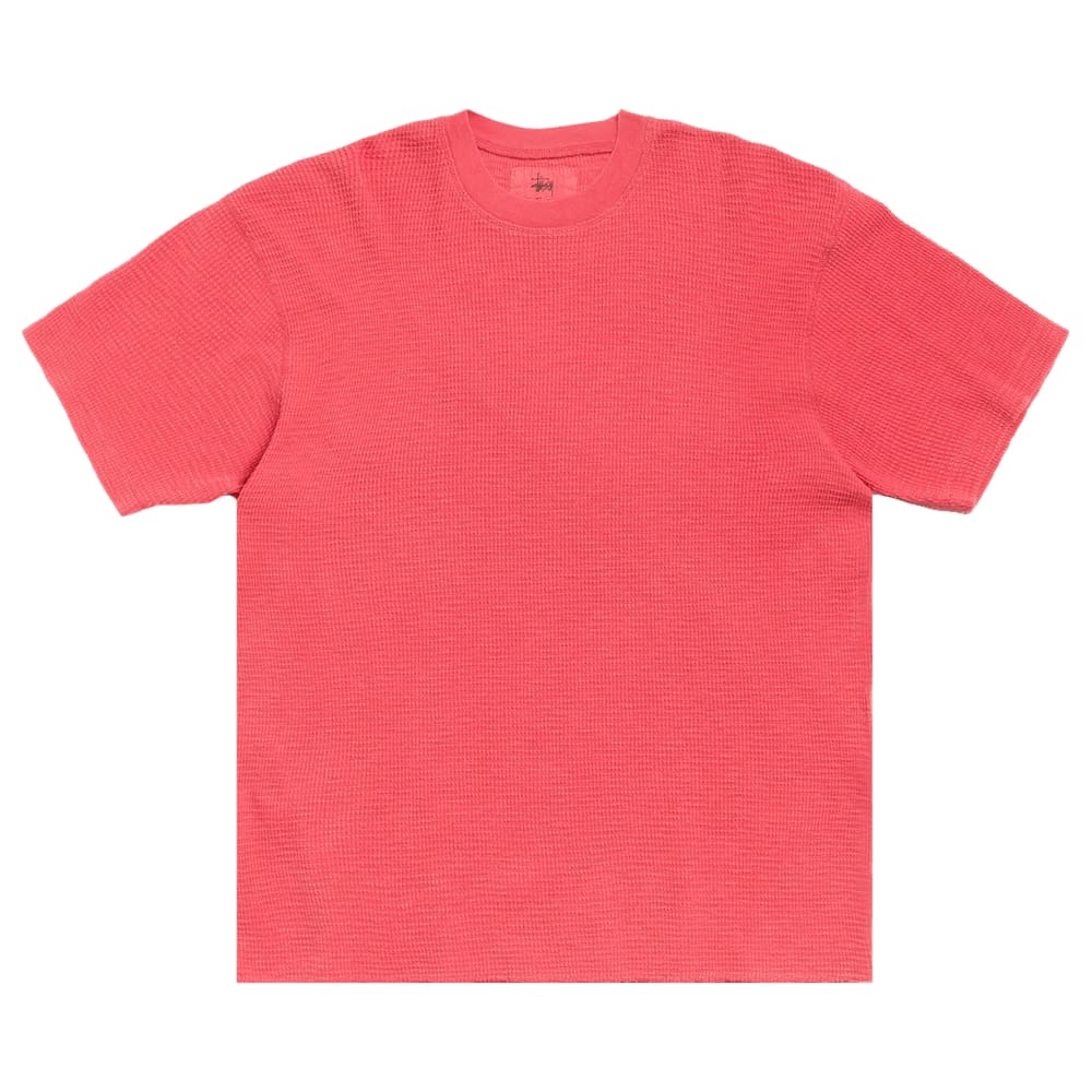 Stussy Pigment Dyed Shorts-Sleeve Thermal Washed Red