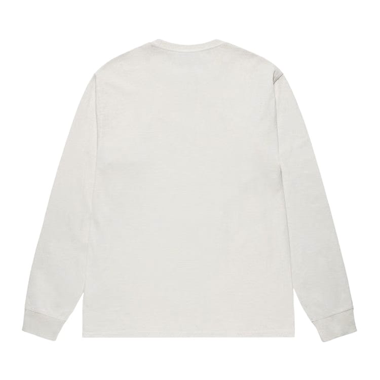 Stussy Pigment Dyed Small Stock Long-Sleeve T-Shirt Natural