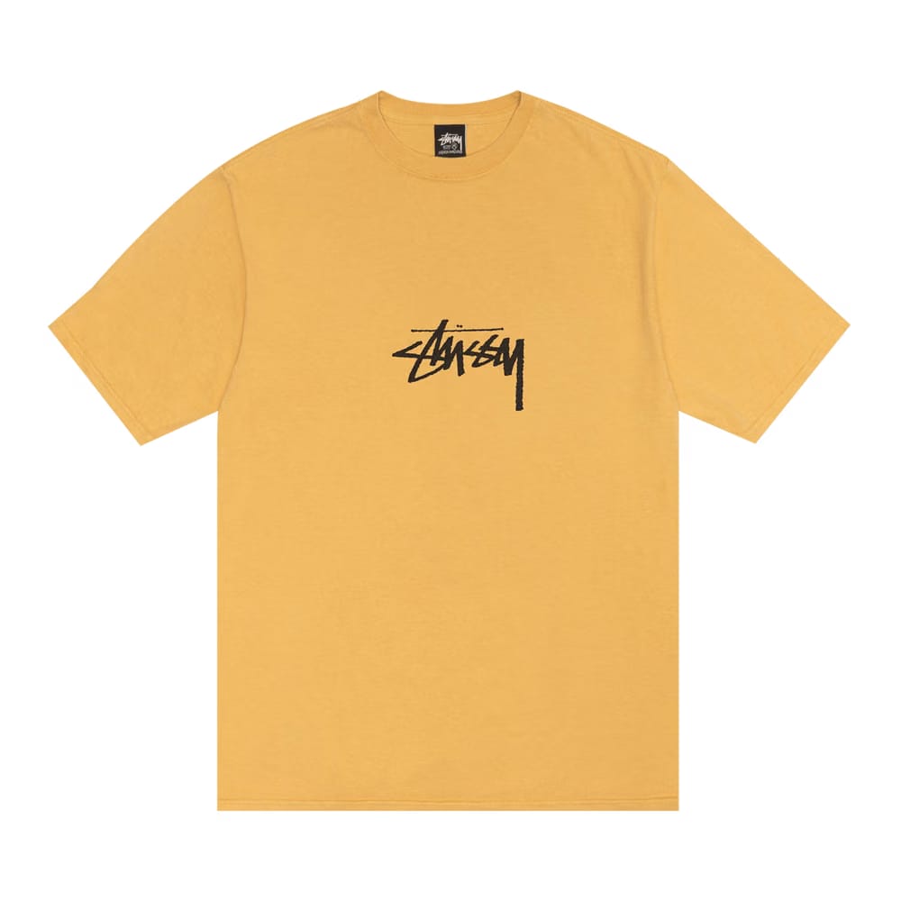 Stussy Pigment Dyed Small Stock T-Shirt Honey