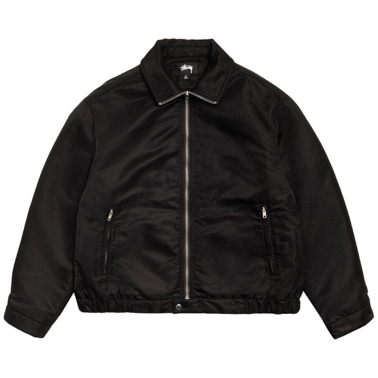 Stussy Pile Lined Zip Jacket Black