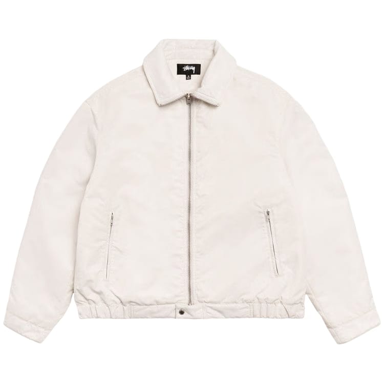 Stussy Pile Lined Zip Jacket Bone