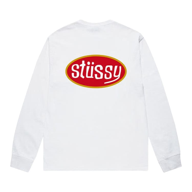 Stussy Pitstop Long-Sleeve T-Shirt White