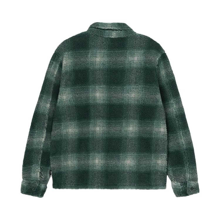 Stussy Plaid Sherpa Shirt Green