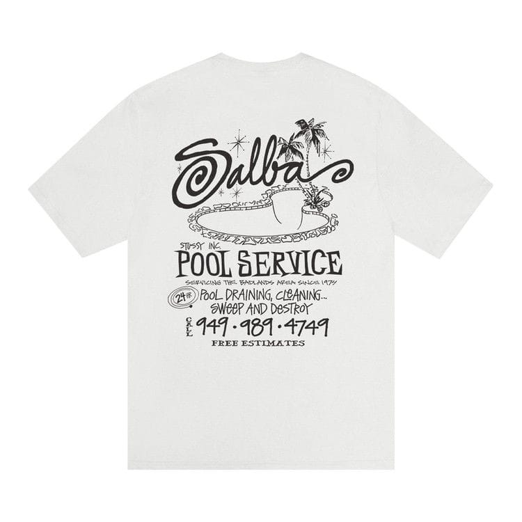 Stussy Pool Service T-Shirt Pigment Dyed Natural