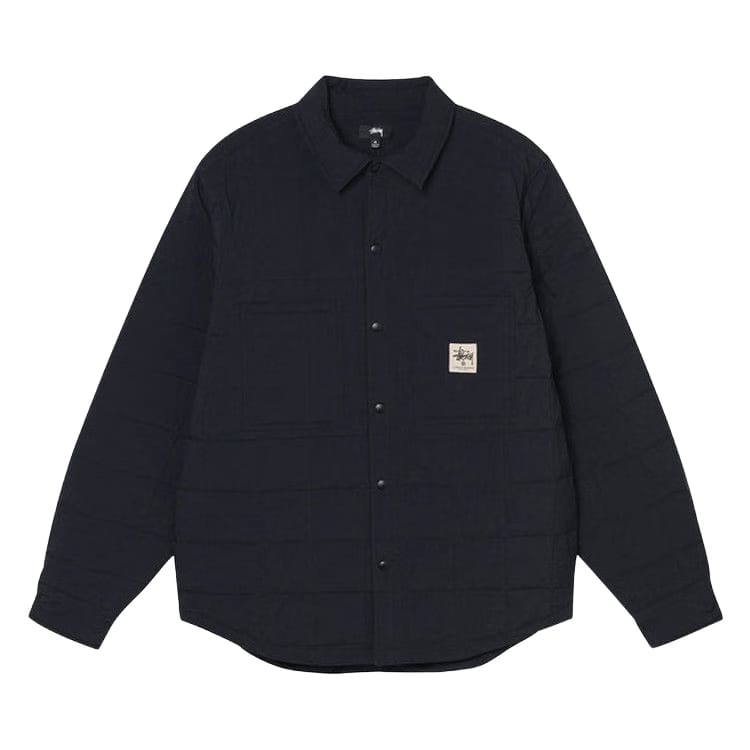 Stussy Quilted Fatigue Shirt Black