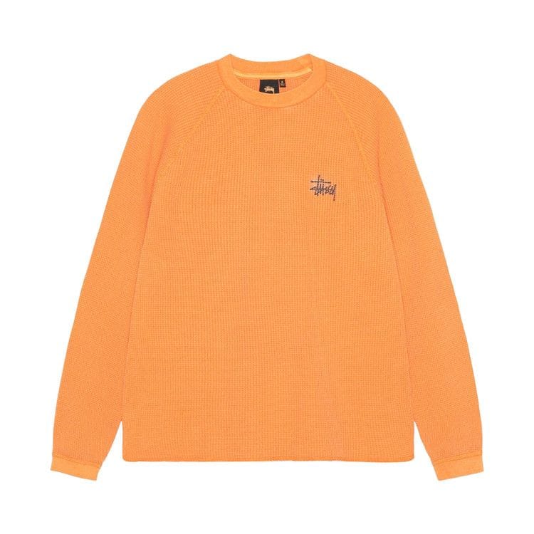 Stussy Raglan Thermal Long-Sleeve Crew Orange