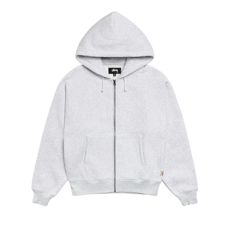 Stussy Raglan Zip Hoodie Ash Heather